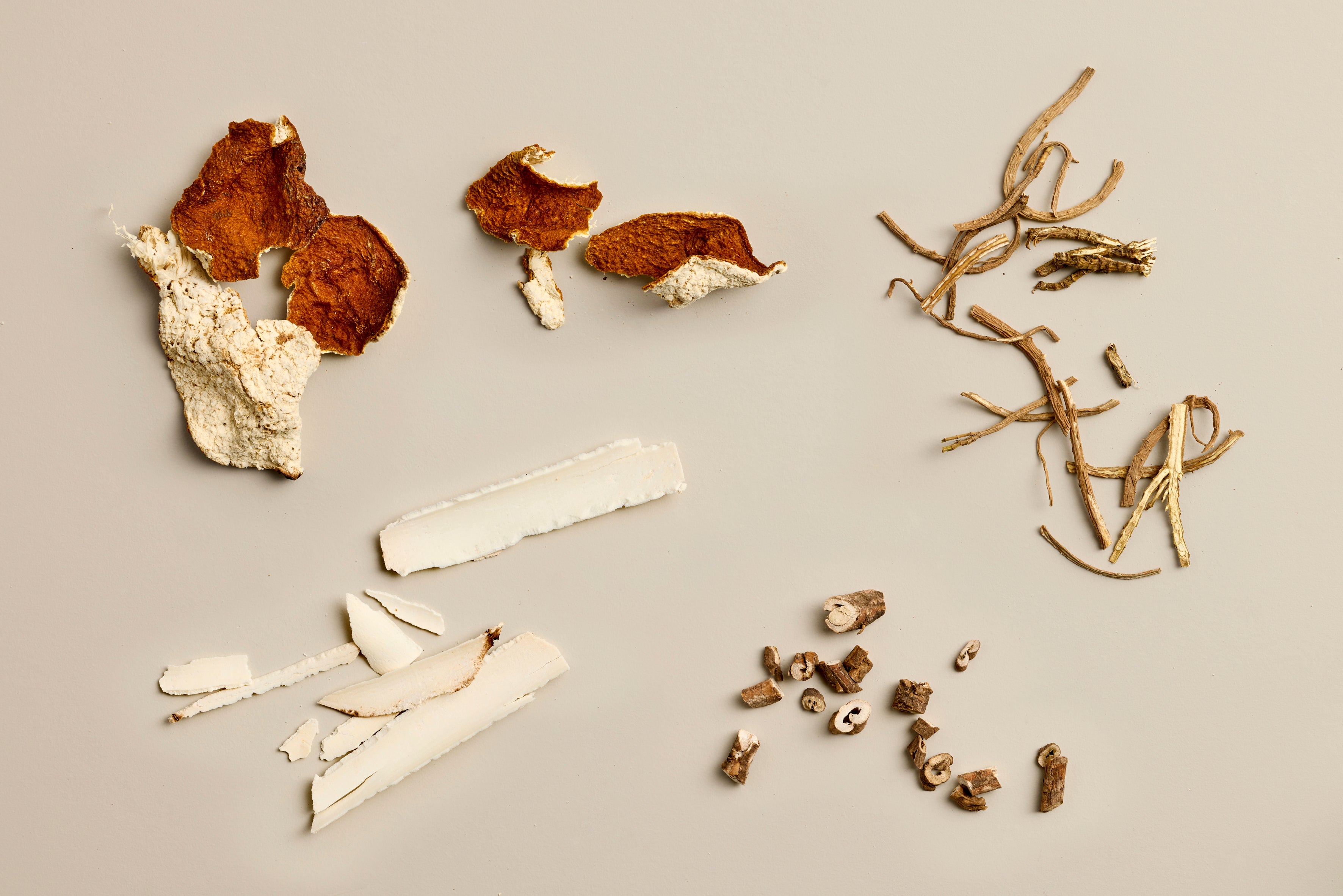 chinese medicine herbs chen pi fu ling chai hu and mu dan pi